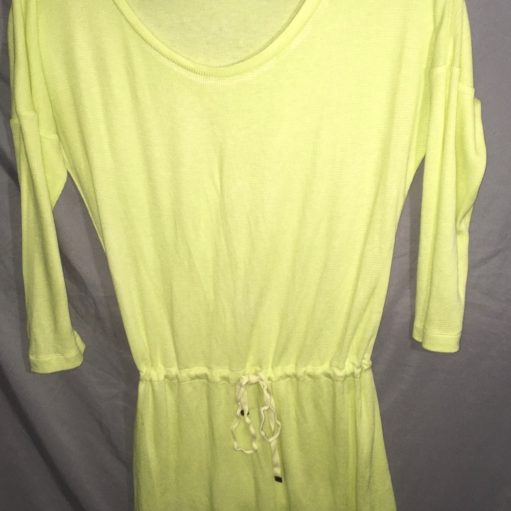 Victoria secret swimsuit cover up or lounge  wear neon yellow